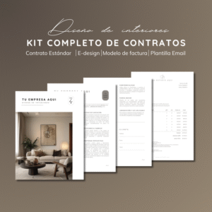 Kit de Contrato de Diseno de Interiores